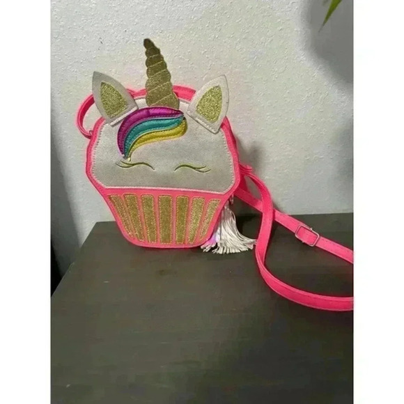 Unicorn Cupcake Baby Pink‎ Crossbody Bag - Picture 1 of 5